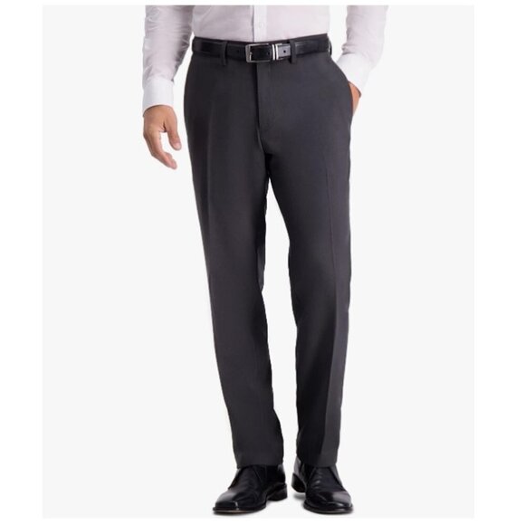 Kenneth Cole Reaction Men's Stretch Modern-Fit Flat-Front Pant, 38Wx30L - Picture 2 of 8